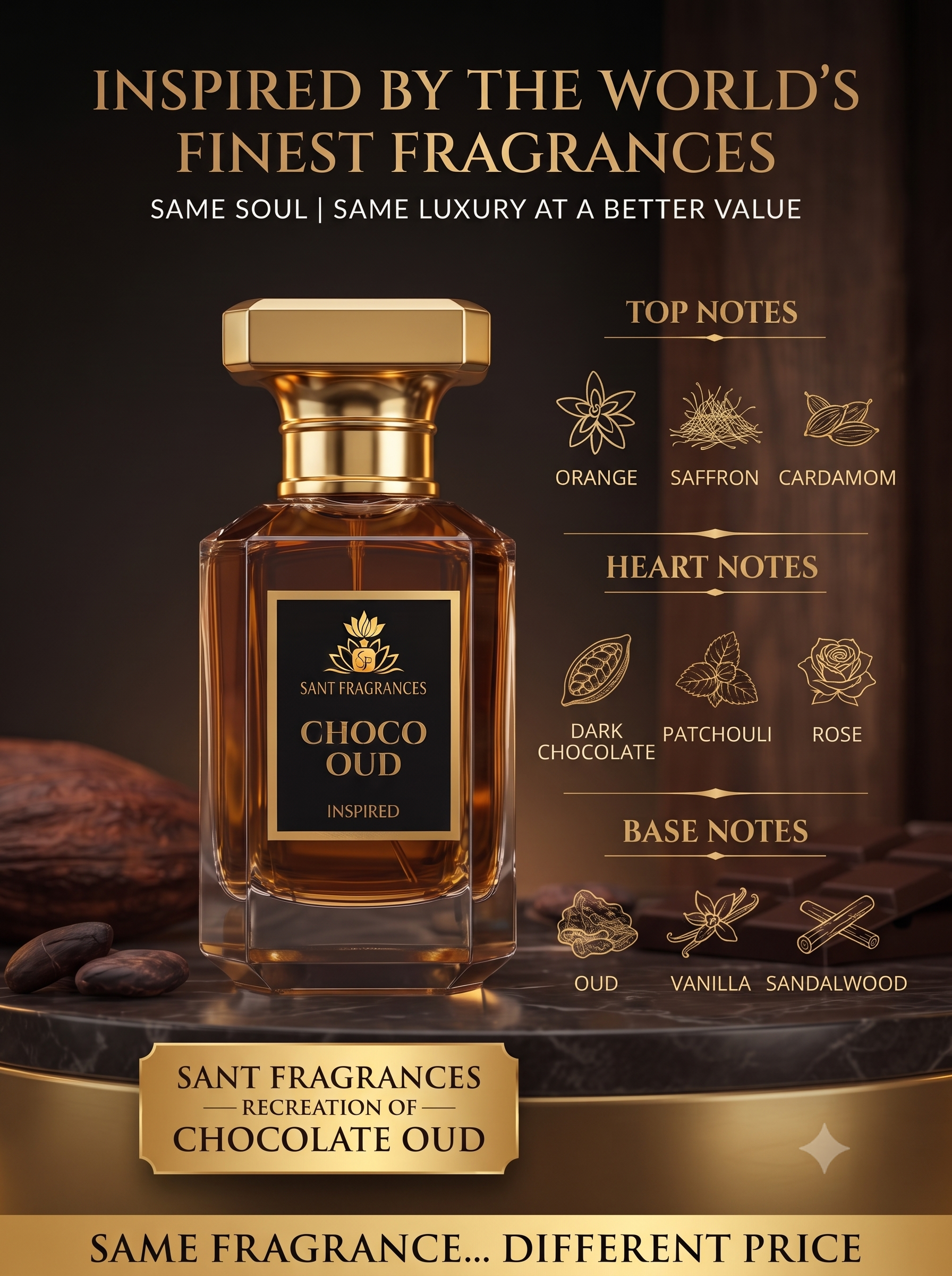 ARMAF--CHOCLATE OUD inspired 60ML. - Image 2