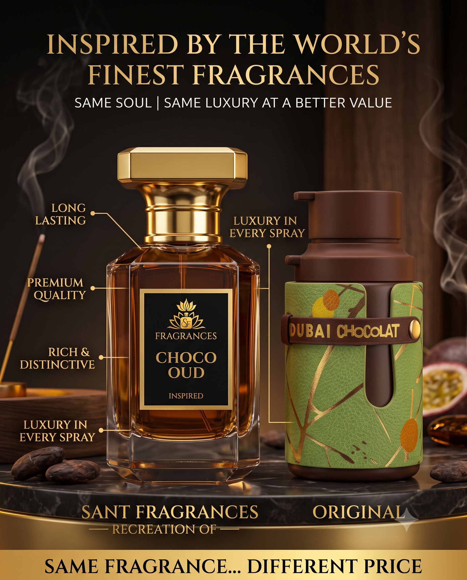 ARMAF--CHOCLATE OUD inspired 60ML.
