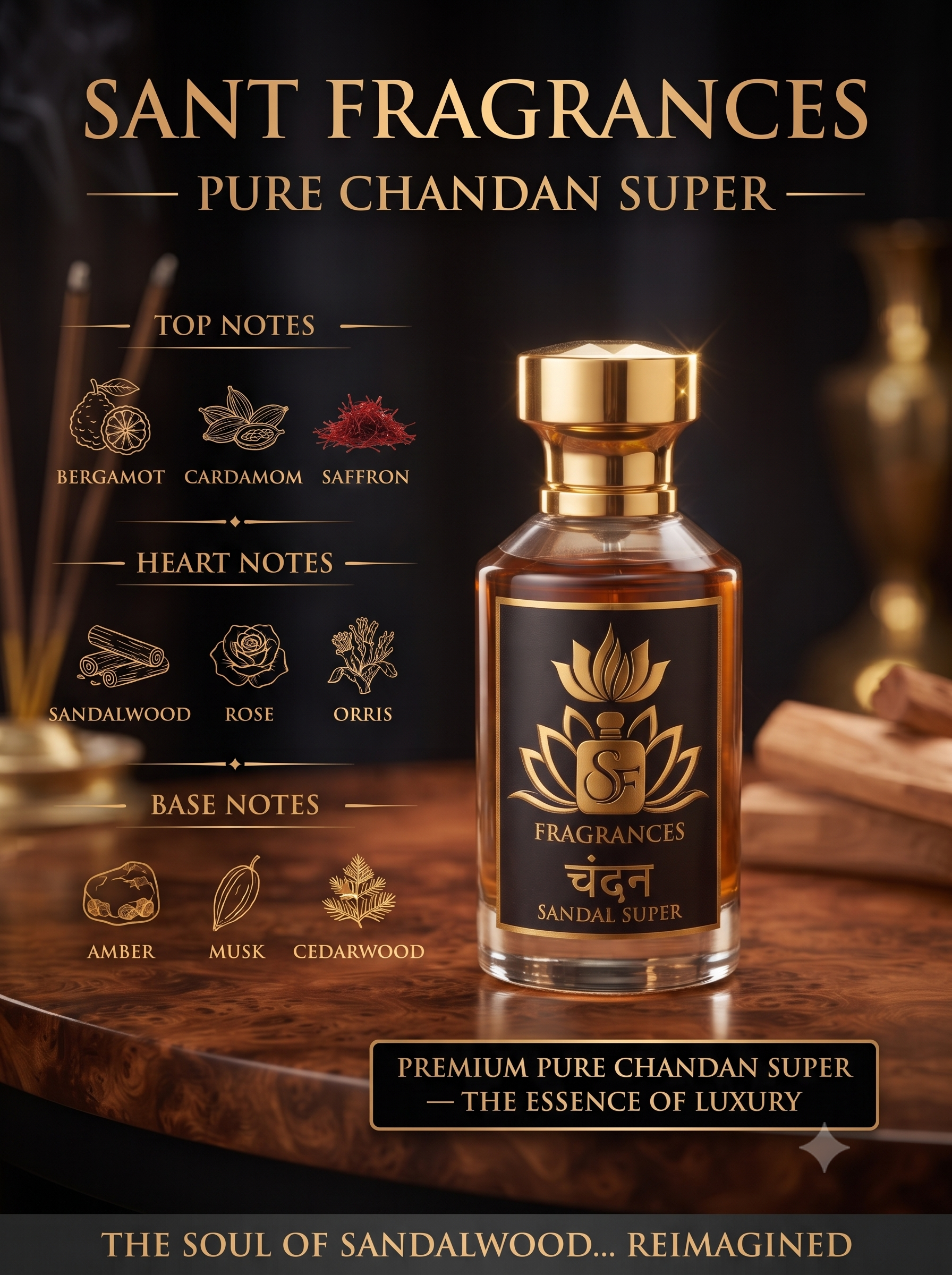 SANT--PURE CHANDAN INSPIRED 60ML. - Image 2