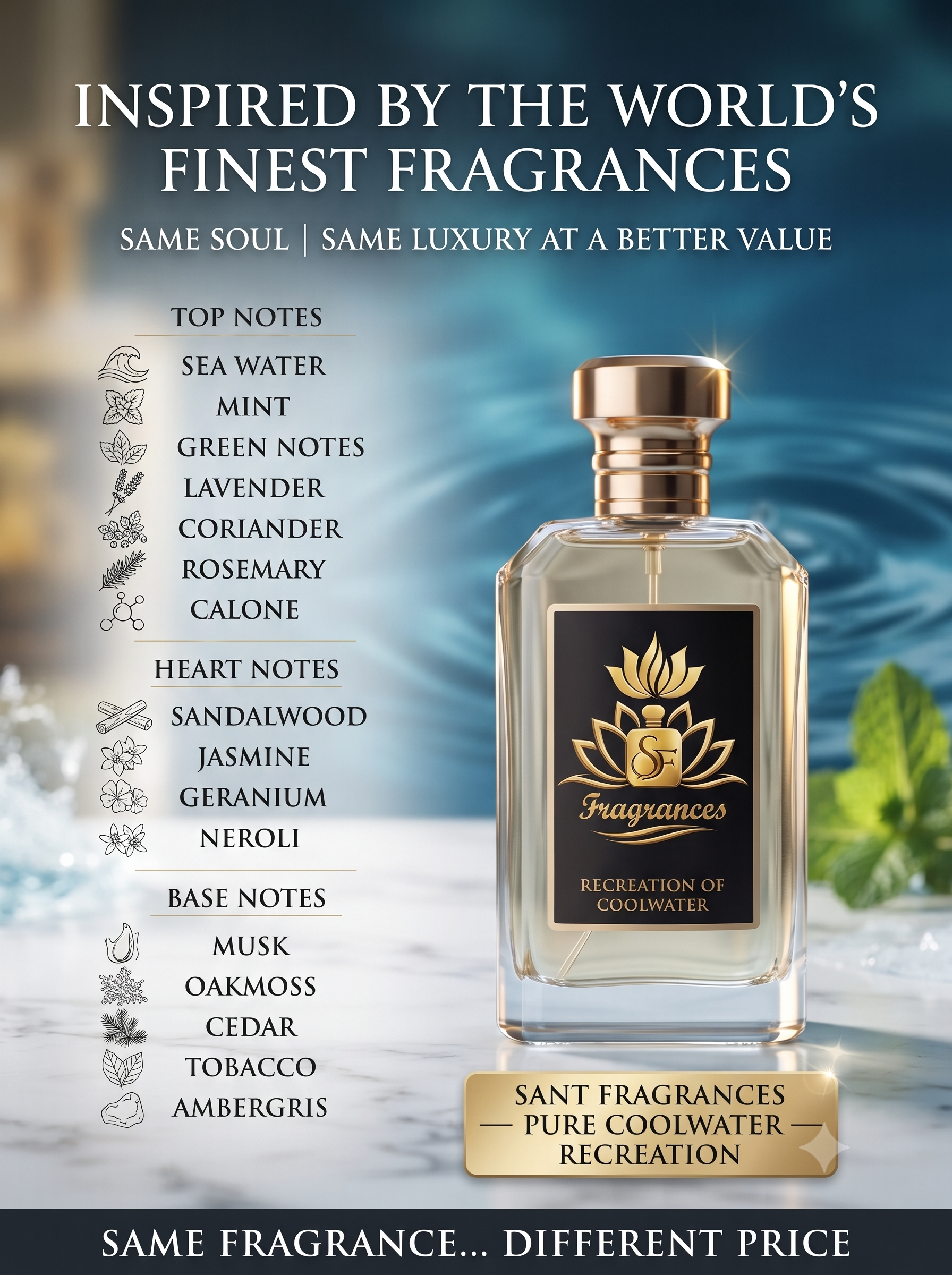 DAVIDOFF COOLWATER INSPIRED 60ML. - Image 2