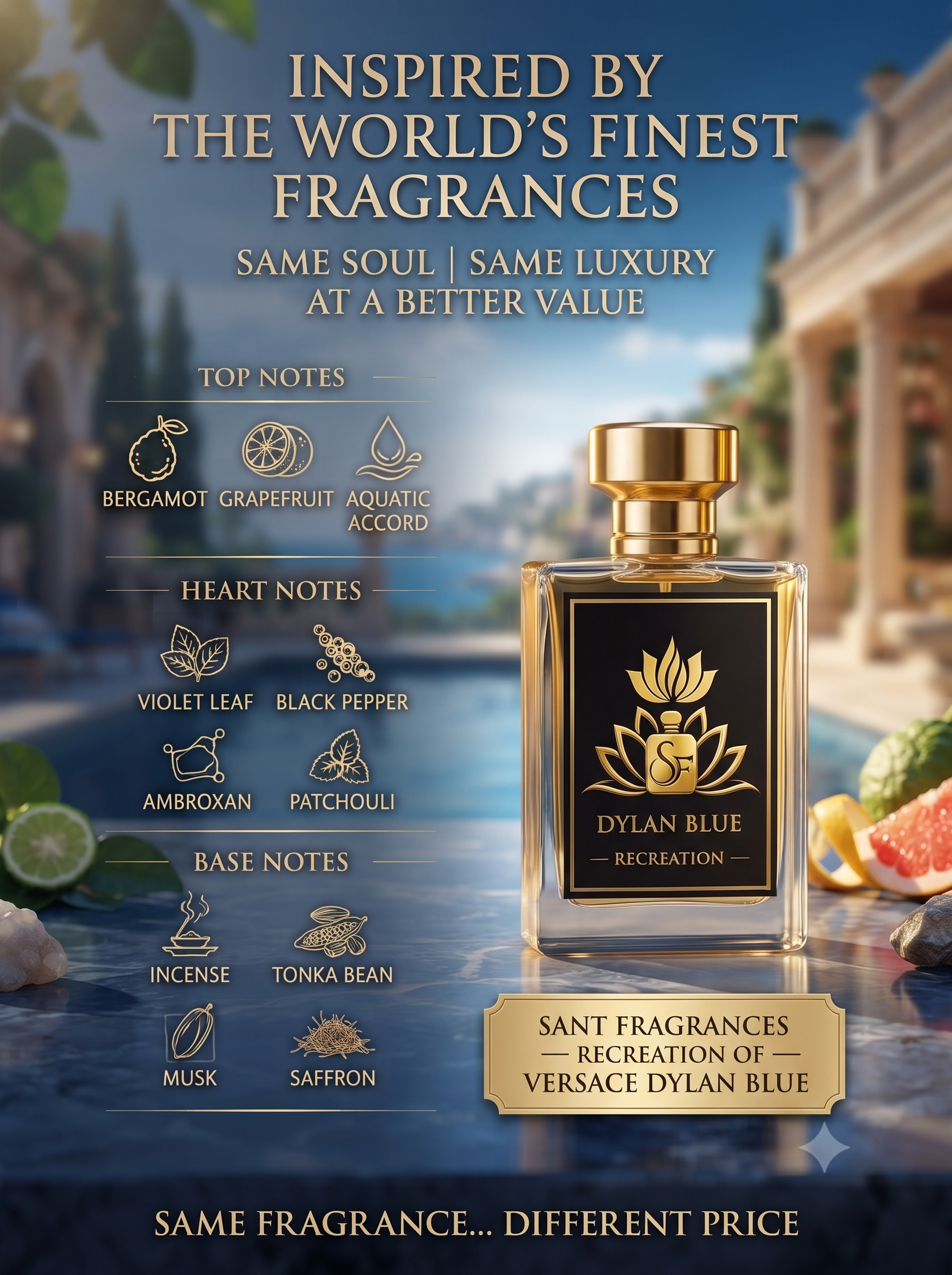 VERSACE--DYLAN BLUE INSPIRED 60ML. - Image 2