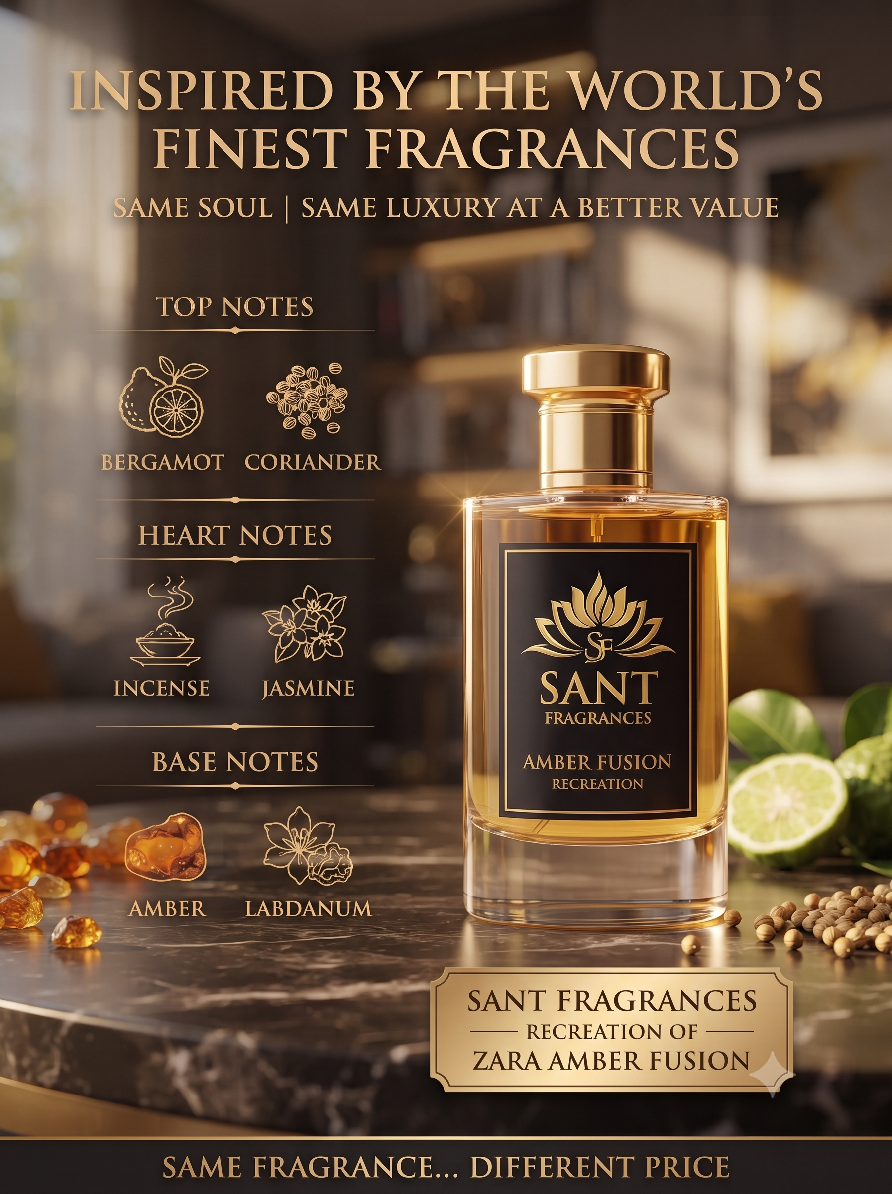 ZARA β AMBER FUSION INSPIRED 60ML. - Image 2